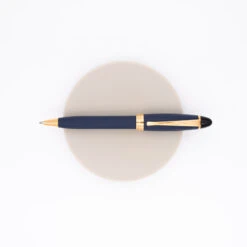 Aurora Ipsilon Satin Penna Sfera Blu Oro Rosa