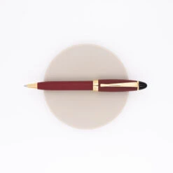 Aurora Ipsilon Satin Penna Sfera Rossa Oro Rosa