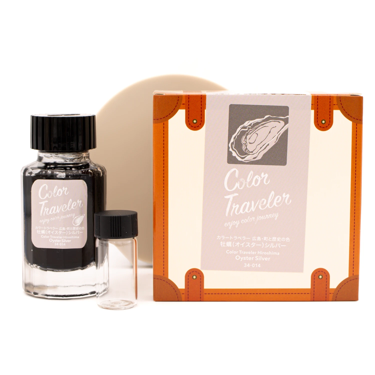 Color Traveler Hiroshima Oyster Silver Inchiostro 30 Ml 2 Color Traveler Hiroshima Oyster Silver Inchiostro 30 Ml - immagine 2