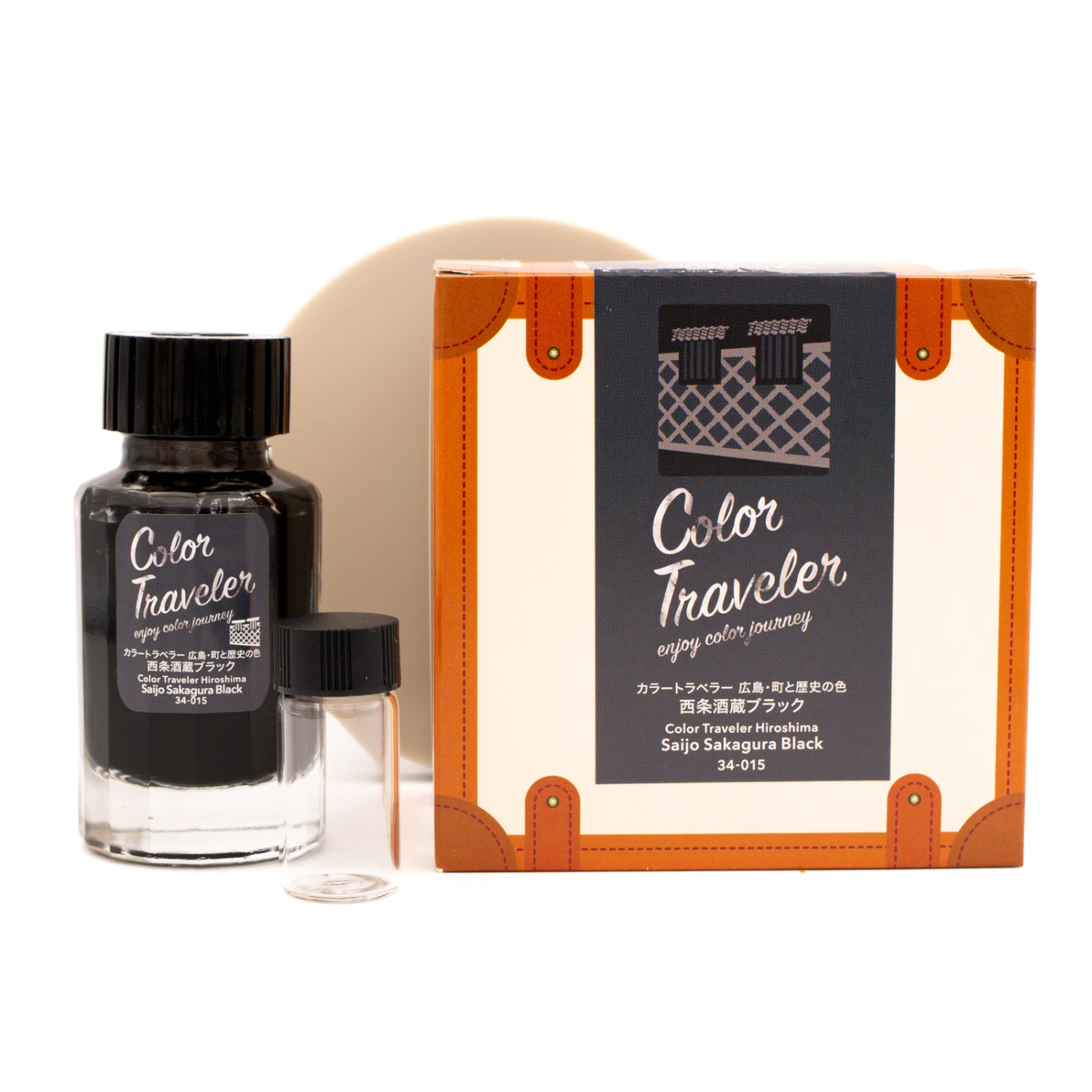 Color Traveler Saijo Sakagura Black Inchiostro 30 Ml 2 Color Traveler Saijo Sakagura Black Inchiostro 30 Ml - immagine 2