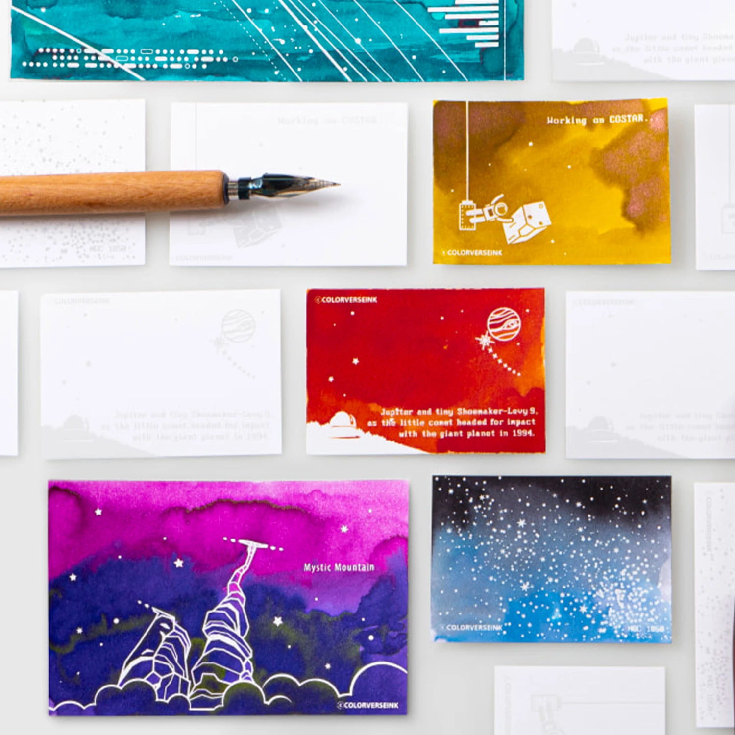 Colorverse Ink Art Cards Colorspace Hubble (Size B) 8 Colorverse Ink Art Cards Colorspace Hubble (Size B) - immagine 8