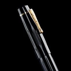 Delta Bio+16 Penna Stilografica Nera Pennino No. 6 14k -Stilo Stile Negozio delta bio 16 penna stilografica nera pennino 6 14k 3