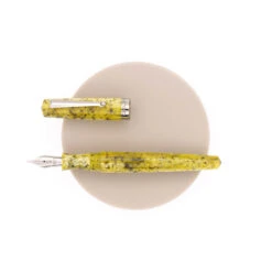 Delta Intesa 2.0 Penna Stilografica Gialla & Rodio