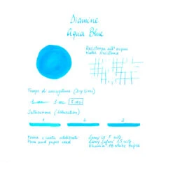 Diamine Aqua Blue Inchiostro 80 Ml -Stilo Stile Negozio diamine aqua blue inchiostro 80 ml 6