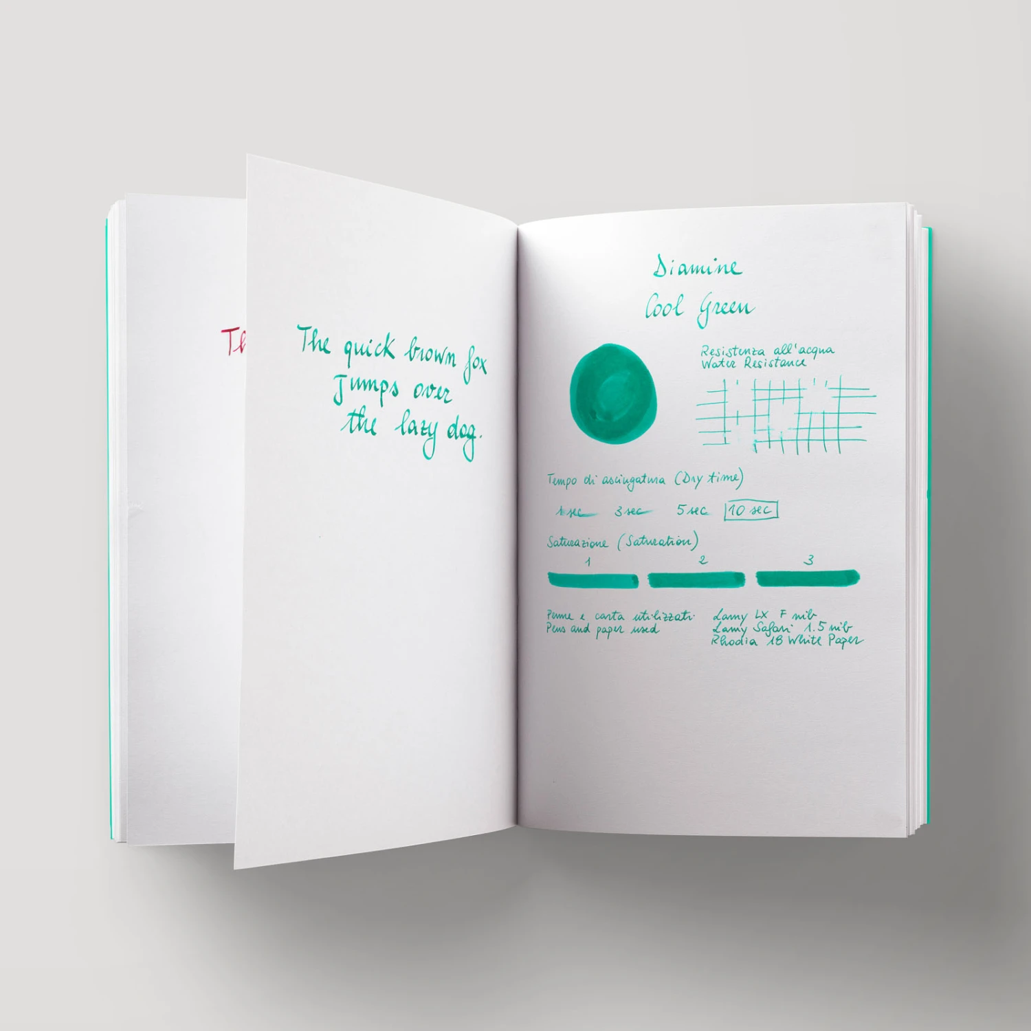 Diamine Cool Green Inchiostro 30 Ml 3 Diamine Cool Green Inchiostro 30 Ml - immagine 3