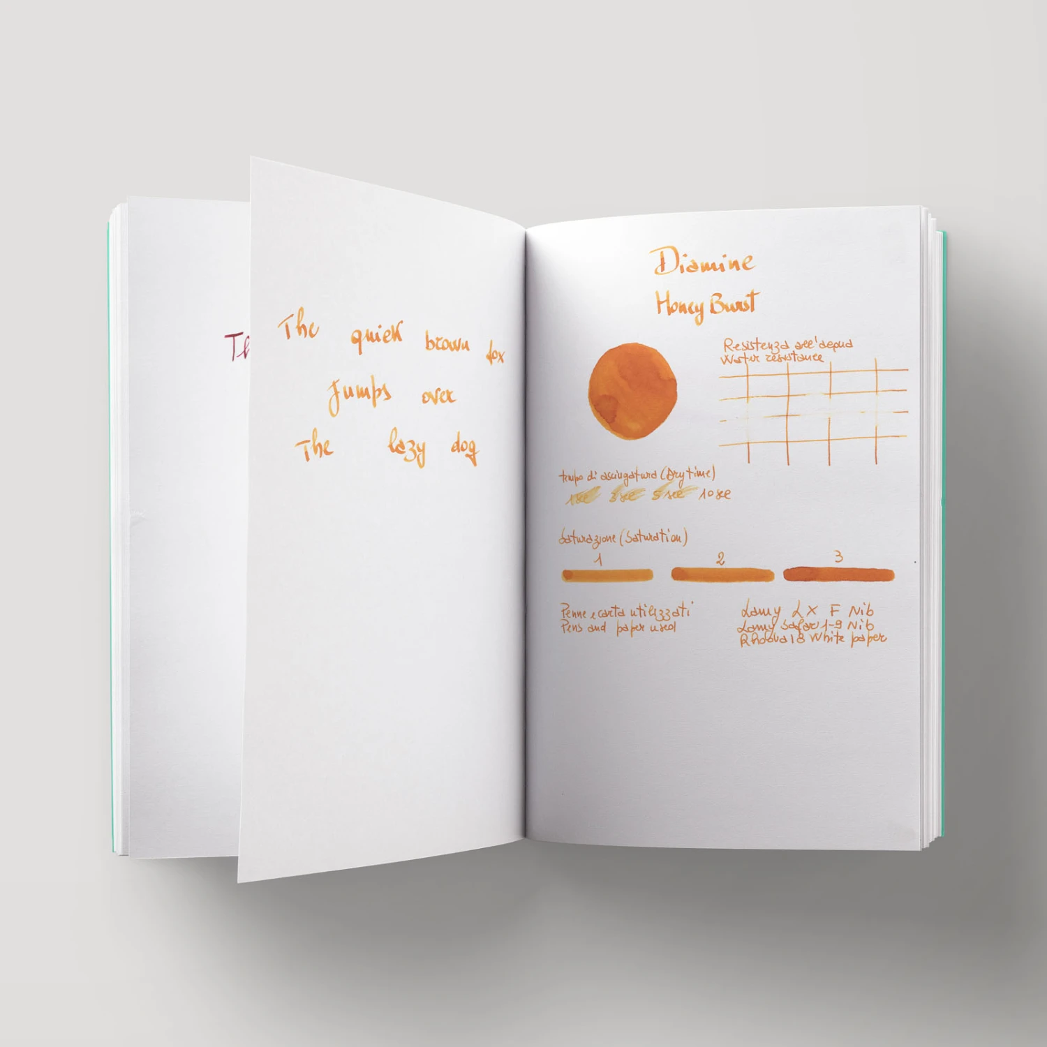 Diamine Guitar Honey Burst Inchiostro 30 Ml 3 Diamine Guitar Honey Burst Inchiostro 30 Ml - immagine 3