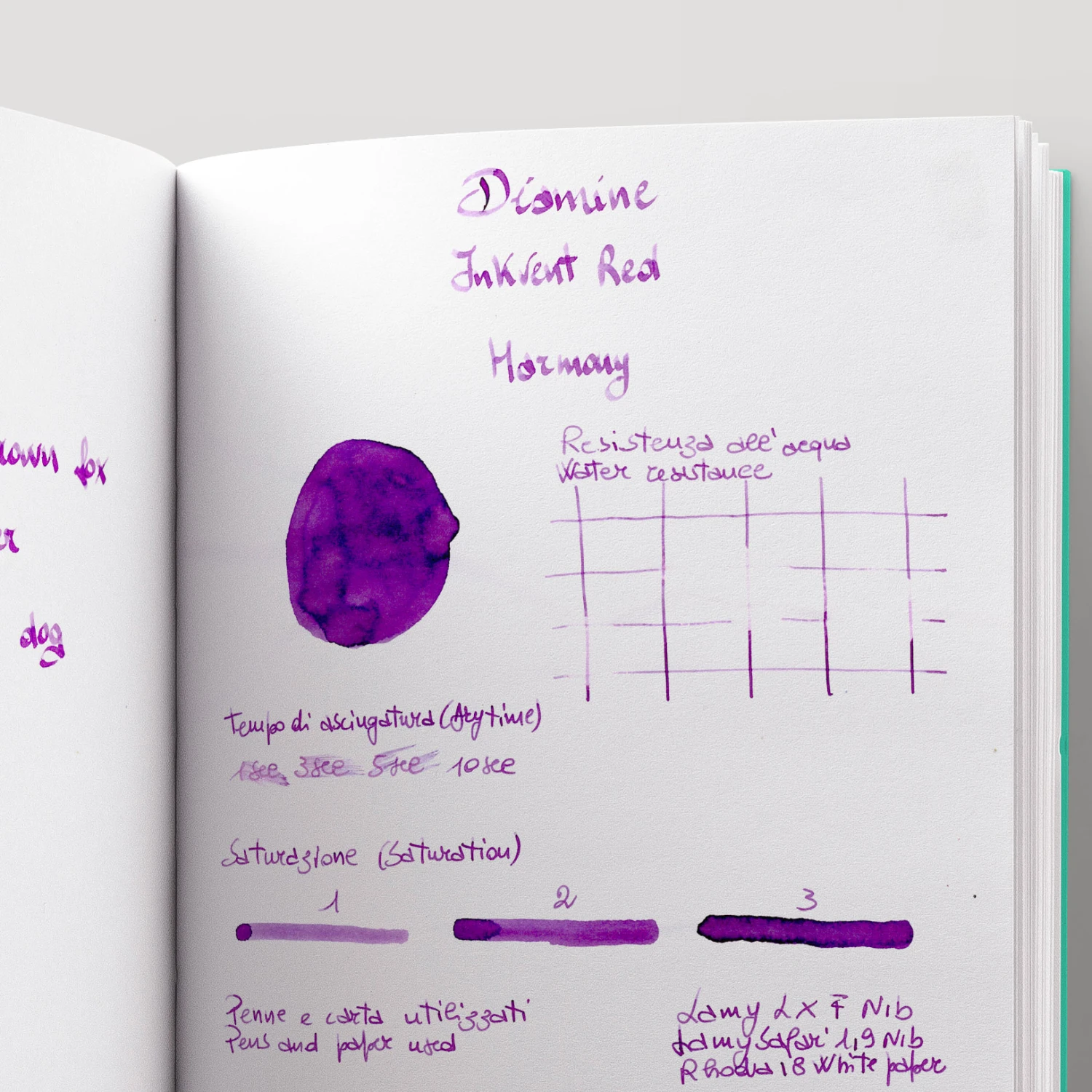 Diamine Inkvent Harmony Inchiostro 50 Ml Red Edition 5 Diamine Inkvent Harmony Inchiostro 50 Ml Red Edition - immagine 5