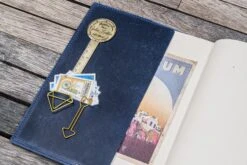 Galen Leather Cover A5 In Pelle Crazy Horse Navy Blue -Stilo Stile Negozio galen leather cover a5 in pelle crazy horse navy blue 2