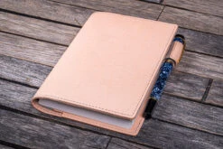 Galen Leather Cover A6 In Pelle Undyed Leather
