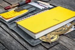 Galen Leather Cover Hobonichi Weeks Crazy Horse Smoky Grey -Stilo Stile Negozio galen leather cover hobonichi weeks crazy horse smoky grey 4