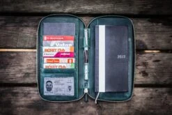 Galen Leather Cover Hobonichi Weeks Mega Con Zip Crazy Horse Forest Green