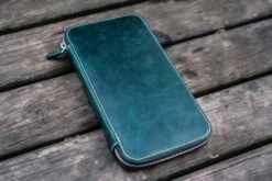 Galen Leather Cover Hobonichi Weeks Mega Con Zip Crazy Horse Forest Green -Stilo Stile Negozio galen leather cover hobonichi weeks mega con zip crazy horse forest green 4