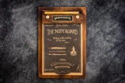 Galen Leather The Note Board Cartella Portablocco In Legno Di Noce