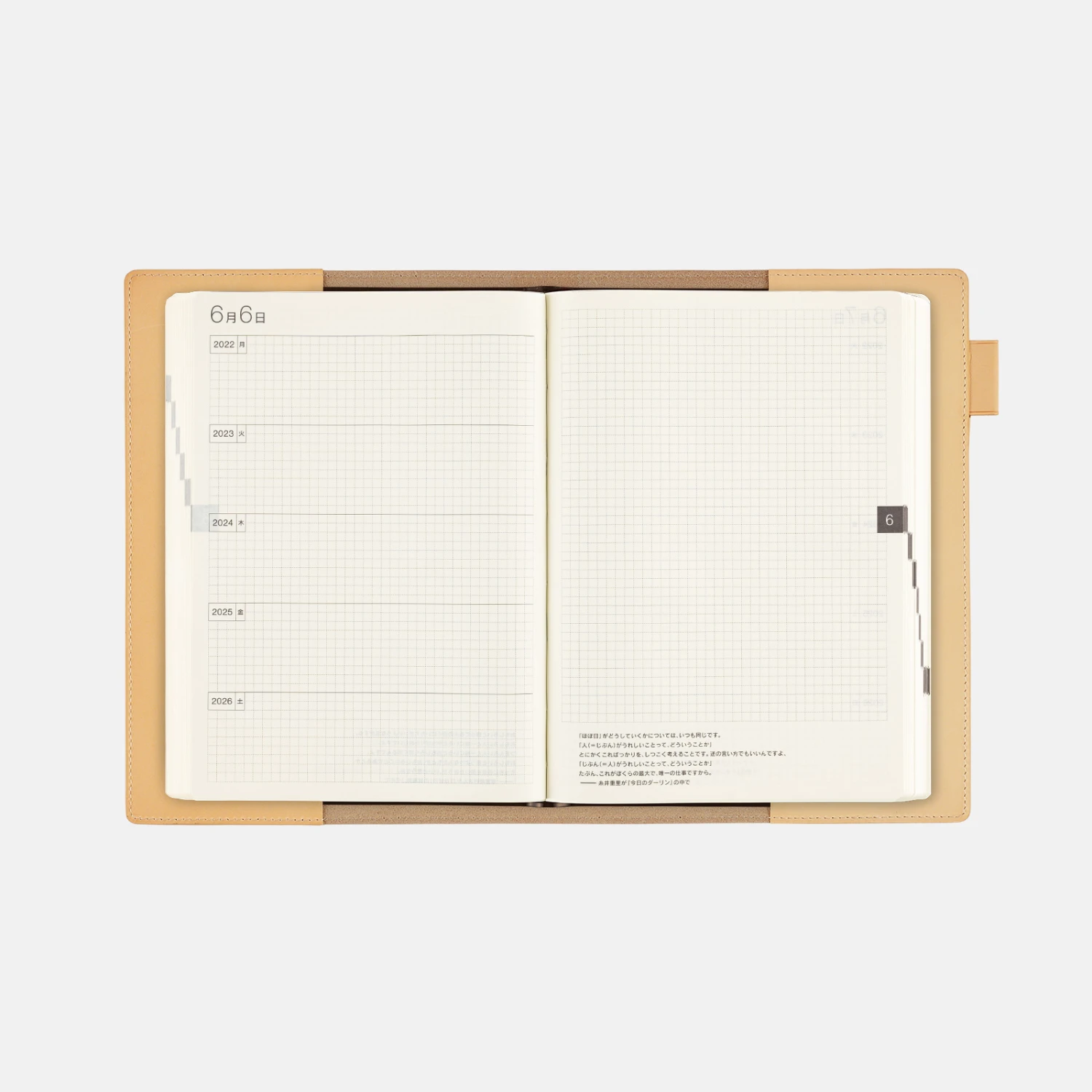 Hobonichi Cover In Pelle (Natural) Per Agenda 5 Anni A5 7 Hobonichi Cover In Pelle (Natural) Per Agenda 5 Anni A5 - immagine 7