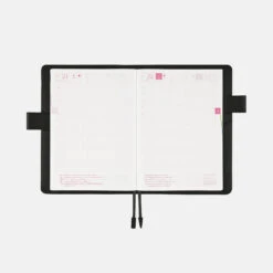 Hobonichi Leather: TS Basic - Black A5 [Cover Only] -Stilo Stile Negozio hobonichi leather ts basic black a5 cover only 1 5