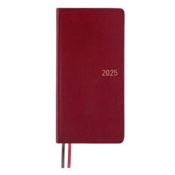 Hobonichi Techo Weeks Leather: Pomegranate Agenda 2025 Settimanale Spring