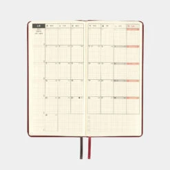 Hobonichi Techo Weeks Leather: Pomegranate Agenda 2025 Settimanale Spring -Stilo Stile Negozio hobonichi techo weeks leather pomegranate agenda 2025 settimanale 4