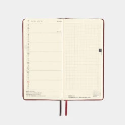 Hobonichi Techo Weeks Leather: Pomegranate Agenda 2025 Settimanale Spring -Stilo Stile Negozio hobonichi techo weeks leather pomegranate agenda 2025 settimanale 5