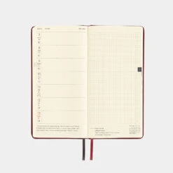 Hobonichi Techo Weeks Leather: Pomegranate Agenda 2025 Settimanale Spring -Stilo Stile Negozio hobonichi techo weeks leather pomegranate agenda 2025 settimanale 6