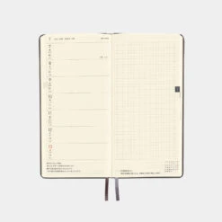 Hobonichi Techo Weeks Leather: Steel Gray Agenda 2025 Settimanale Spring -Stilo Stile Negozio hobonichi techo weeks leather steel gray agenda 2025 settimanale 5