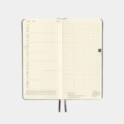 Hobonichi Techo Weeks Leather: Steel Gray Agenda 2025 Settimanale Spring -Stilo Stile Negozio hobonichi techo weeks leather steel gray agenda 2025 settimanale 6