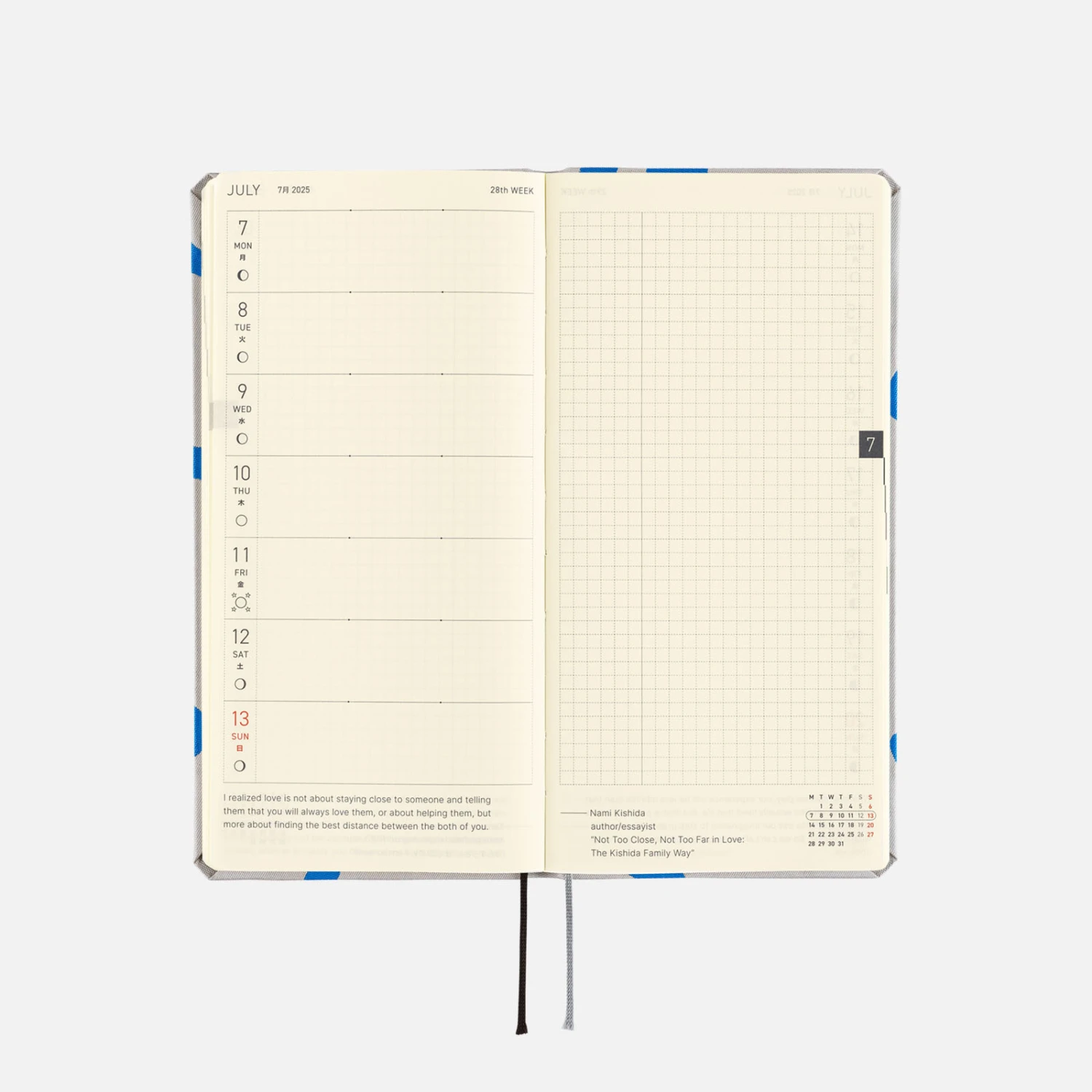 Hobonichi Techo Weeks PAMM: Thanks Sea Agenda 2025 Settimanale Spring 9 Hobonichi Techo Weeks PAMM: Thanks Sea Agenda 2025 Settimanale Spring - immagine 9