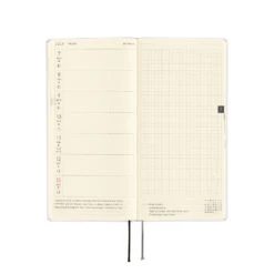 Hobonichi Techo Weeks Paper Series: Platinum White Agenda 2025 Settimanale Spring -Stilo Stile Negozio hobonichi techo weeks paper series platinum white agenda 2025 settimanale 7
