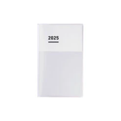 Kokuyo Jibun Techo Diary Mini Agenda 2025 B6 Slim Bianca