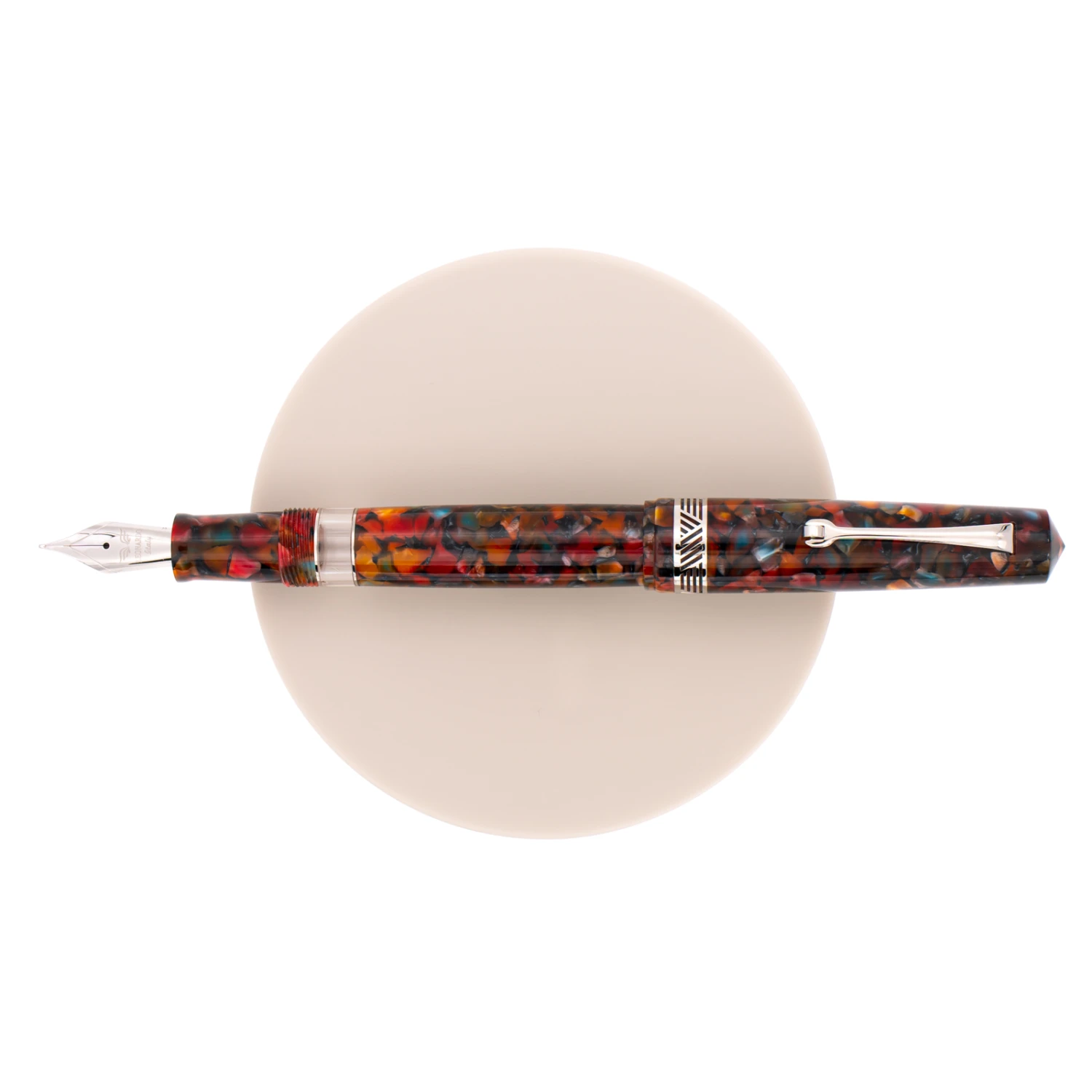 Leonardo Momento Magico Penna Stilografica Millefiori & Rodio 2 Leonardo Momento Magico Penna Stilografica Millefiori & Rodio - immagine 2