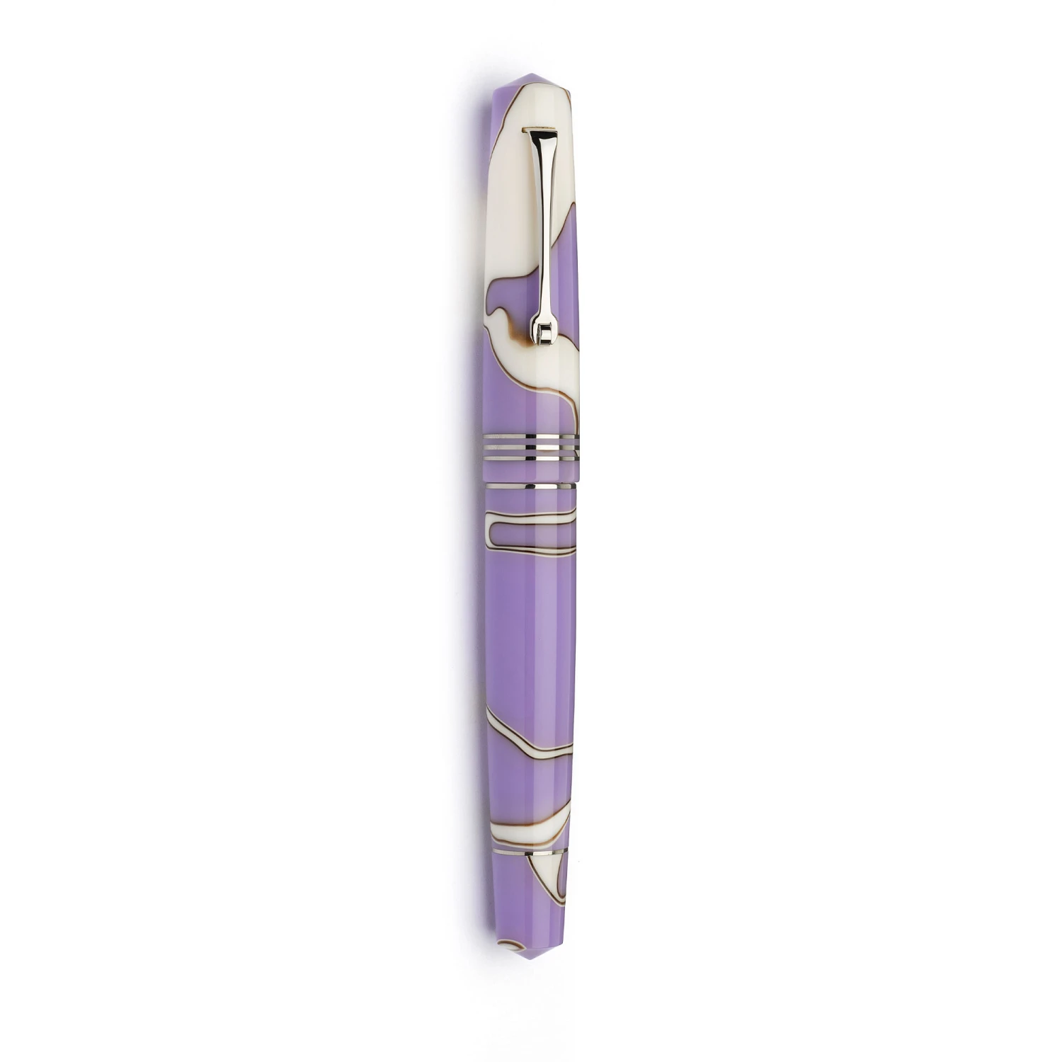 Leonardo Momento Zero Penna Stilografica Nuvola Lilac & Rodio 14k 8 Leonardo Momento Zero Penna Stilografica Nuvola Lilac & Rodio 14k - immagine 8