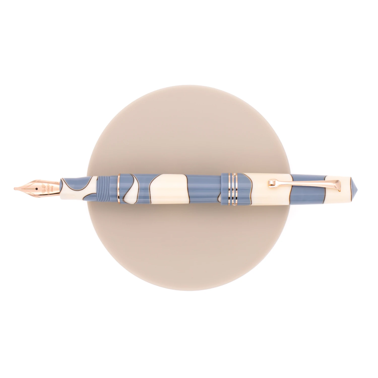 Leonardo Momento Zero Penna Stilografica Nuvola & Oro Rosa 2 Leonardo Momento Zero Penna Stilografica Nuvola & Oro Rosa - immagine 2