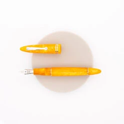 Leonardo Officina Italiana Furore Penna Stilografica Arancione & Rodio