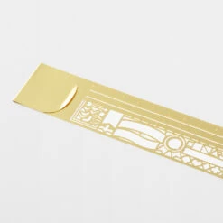 Midori Clip Ruler Segnalibro Con Normografo Decorativo Ottone -Stilo Stile Negozio midori clip ruler segnalibro con normografo decorativo ottone 2