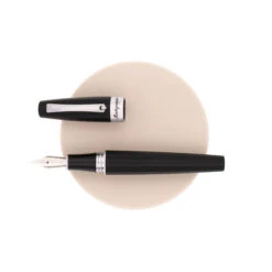 Montegrappa Magnifica Penna Stilografica Nera & Rodio