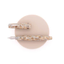 Radius Settimo Penna Stilografica Marmo Bianco & Rodio