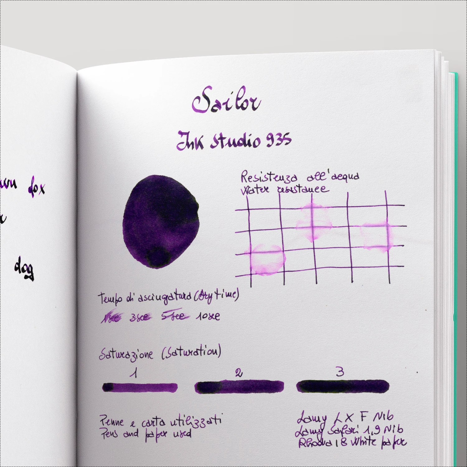 Sailor Ink Studio 935 Inchiostro 20 Ml 5 Sailor Ink Studio 935 Inchiostro 20 Ml - immagine 5