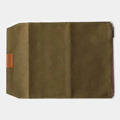 Traveler's Factory Cotton Zipper Case Regular Size Olive -Stilo Stile Negozio traveler s factory cotton zipper case regular size olive 2