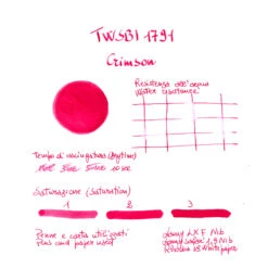 Twsbi 1791 Crimson Inchiostro 18 Ml -Stilo Stile Negozio twsbi 1791 crimson inchiostro 18 ml 6