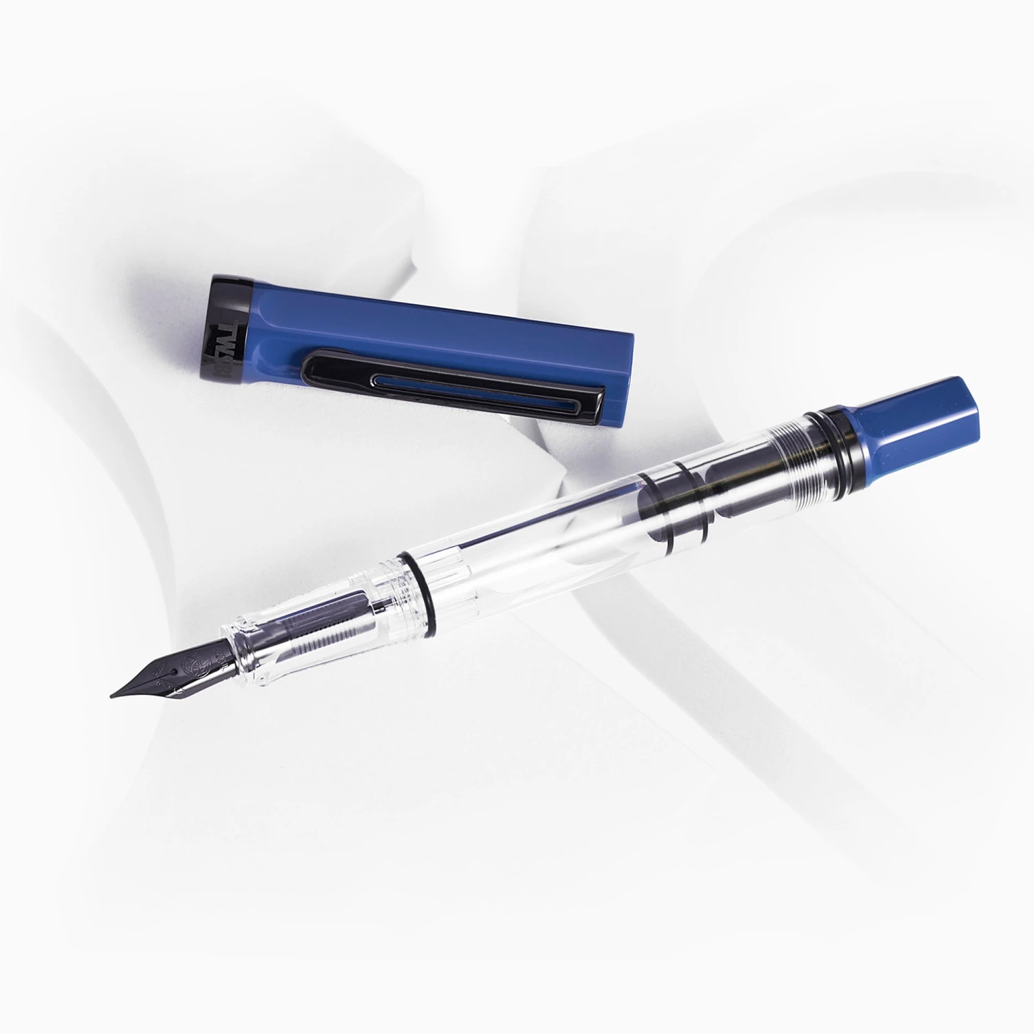 Twsbi Eco Penna Stilografica Slate Blue & Onyx 2 Twsbi Eco Penna Stilografica Slate Blue & Onyx - immagine 2