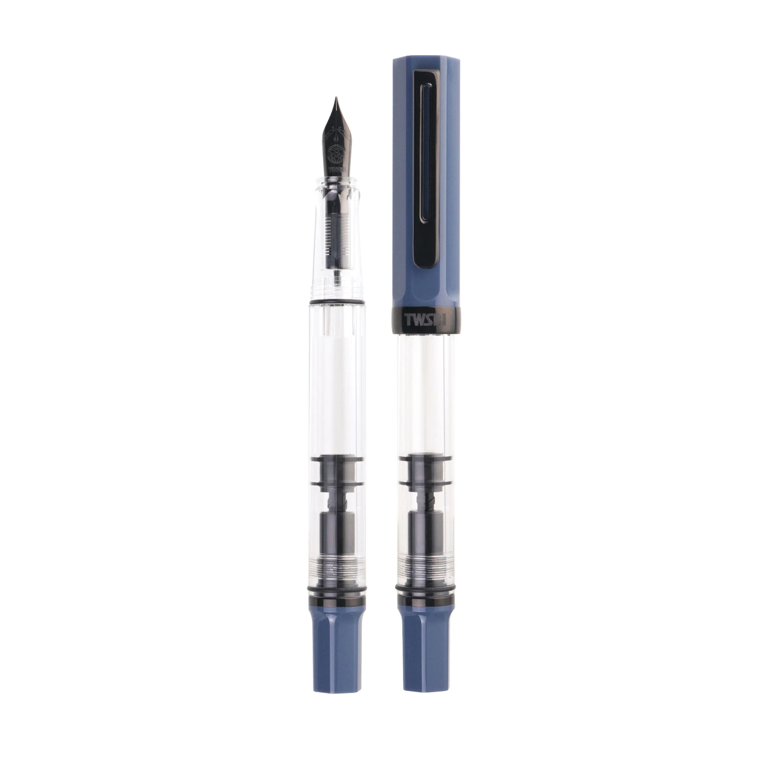 Twsbi Eco Penna Stilografica Slate Blue & Onyx 1 Twsbi Eco Penna Stilografica Slate Blue & Onyx
