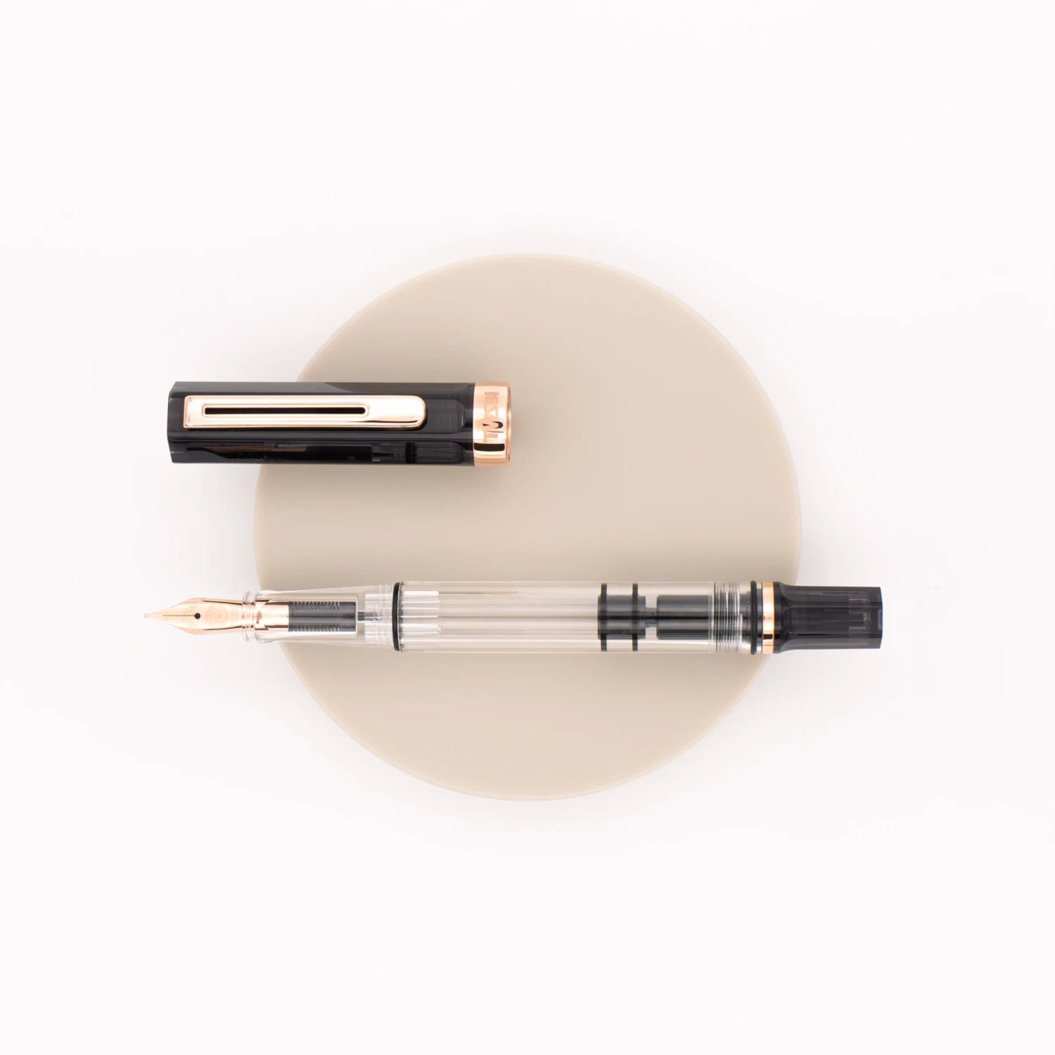 Twsbi Eco Penna Stilografica Smoke & Oro Rosa 1 Twsbi Eco Penna Stilografica Smoke & Oro Rosa